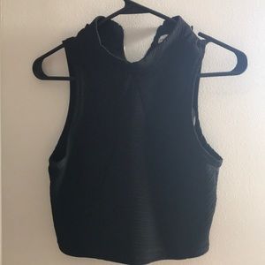 Black crop top